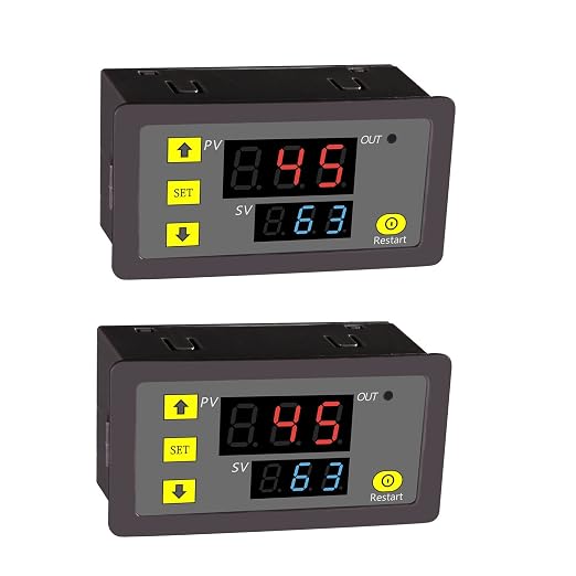 2Pcs Timer Delay Relay AC 110V 220V 10A 1500W Programmable LED Display Digital by AITIAO