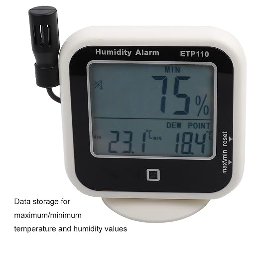 ETP110 Digital Hygrometer, Temperature Humidity Dew Point Meter, Portable - Image 4