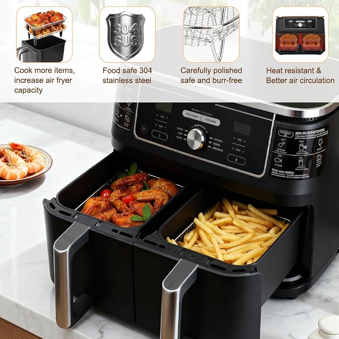BYKITCHEN Air Fryer Rack Compatible - Image 5