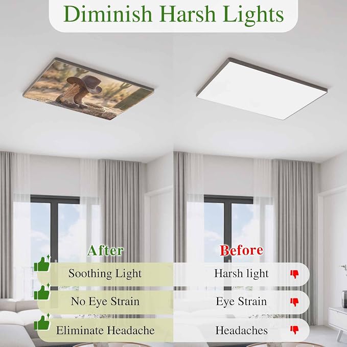 2 Pack Fluorescent Light Cover, Cowboy Western Light Covers - Image 6