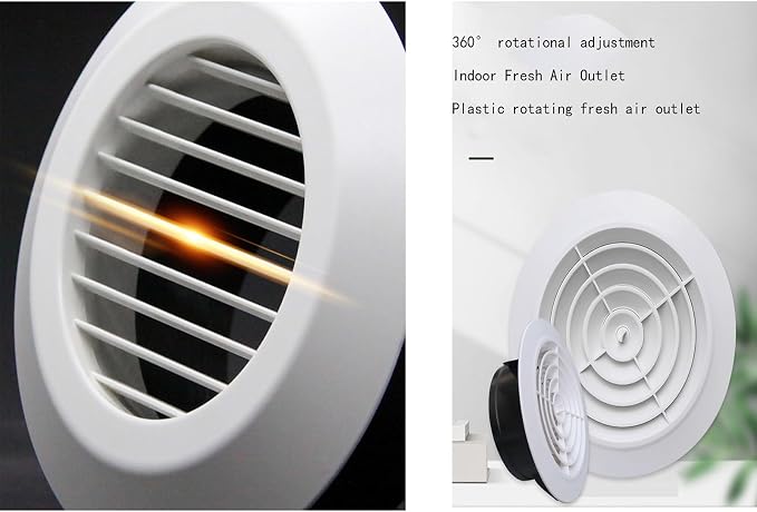 Black and White Fresh Air Outlet, Special Exhaust Air Outlet - Image 5