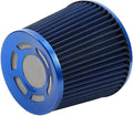 3-inch Cold Air Intake Filter 76mm, High Performance Clamp-On Engine Intake Air by MUGERACING
