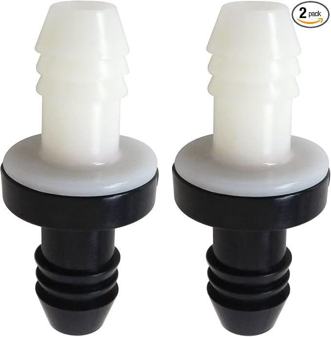 2-Pack Inline Vacuum Barbed One Way Check Valve, 3/8" 10mm Brake Booster ABS by YTXXDEUS