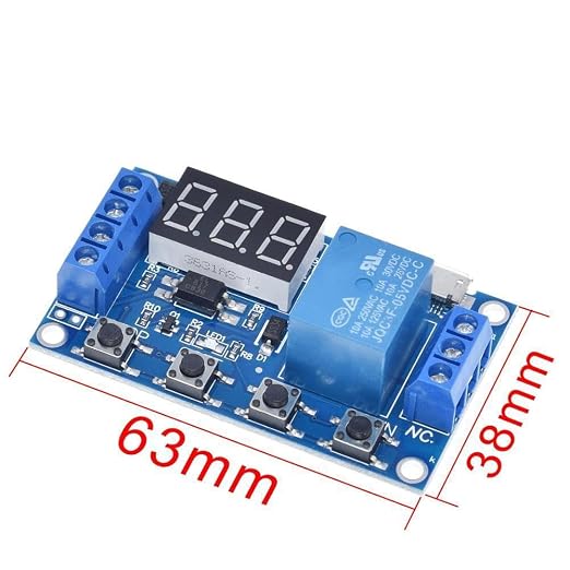 6 PCS Timer Relay Module DC 6-30V Timer Relay Programmable - Image 2