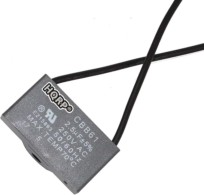 HQRP Capacitor Compatible with Hampton Bay Ceiling Fan 2.5uf 2-Wire UL Listed by HQRP