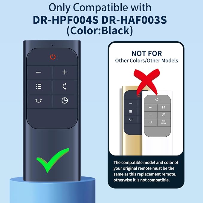 Replacement Remote Control for Dreo Tower Fan DR-HPF004S, for DR-HAF003S - Image 2