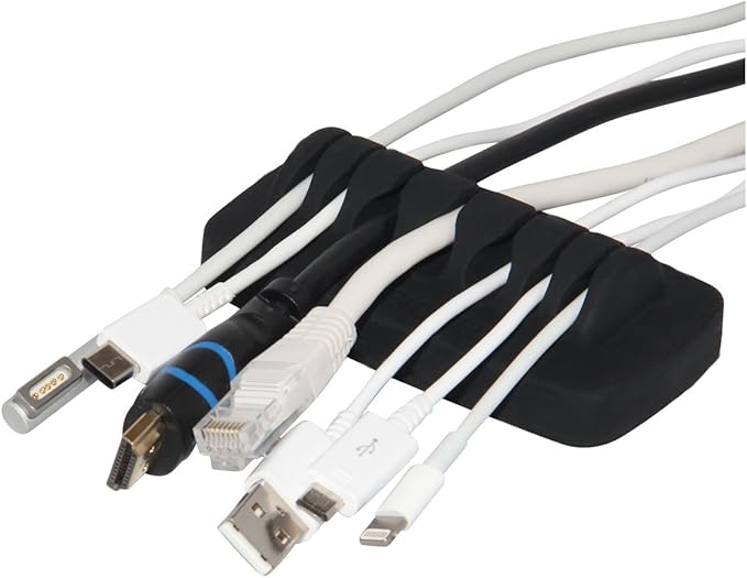 Heaviest Cable Organizer on the Market! Compact and Weighted Desktop Cord by ENVISIONED