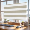 Beige and White Stripe Indoor TV Cover, Elastic TV Screen Protector Rustic by Unknown