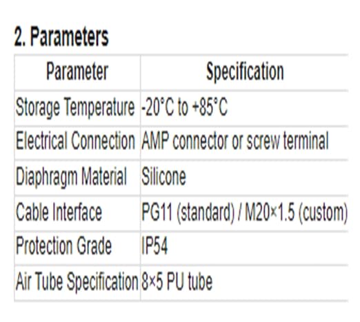 1pcs 604 Micro Differential Pressure Switch - Image 7