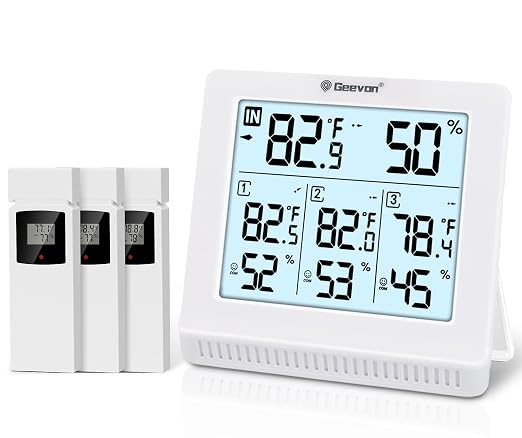 Geevon Indoor Outdoor Thermometer Wireless by GEEVON