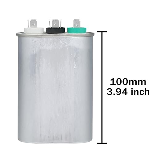VEXUNGA 45/5 uF 45+5 MFD 370V 440V 450V Oval Dual Run Start AC Capacitor 45 5 - Image 2