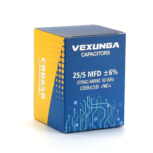 VEXUNGA 25/5 uF 25+5 MFD 370V or 440V Dual Run Start Round A/C Capacitor 25 5 - Image 5