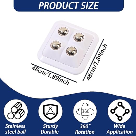 Self Adhesive Mini Caster Wheels 360° Swivel - Image 2