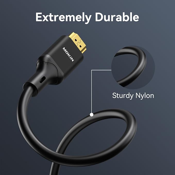 MOKiN HDMI Cable, High-Speed 4K HDMI 2.0 Cord, 48 bit, Compatible - Image 5