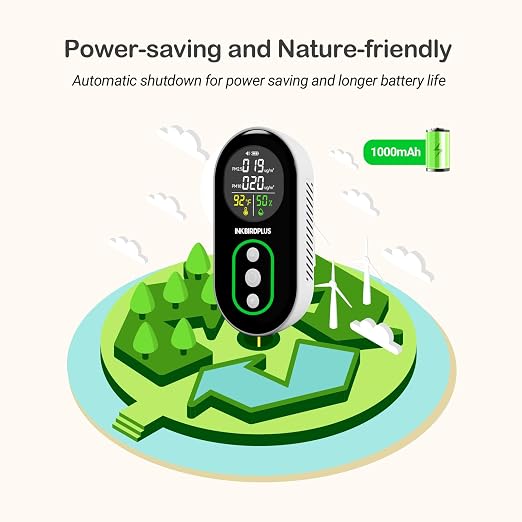 INKBIRDPLUS PM2.5 Indoor Air Quality Monitor, Portable PM2.5 PM10 and - Image 6