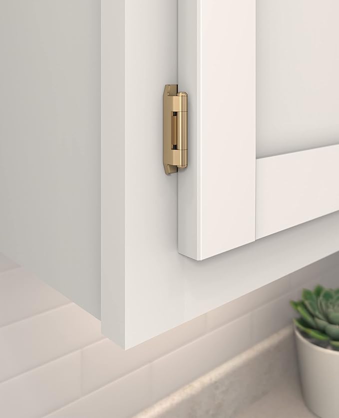 Amerock BPR8719CZ | Cabinet Hinge | 1/2 inch Overlay Single Demountable | - Image 2