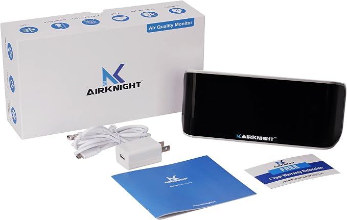 AirKnight Premium Indoor Air Quality Monitor Indoor & Air Quality Sensor. VOC - Image 2