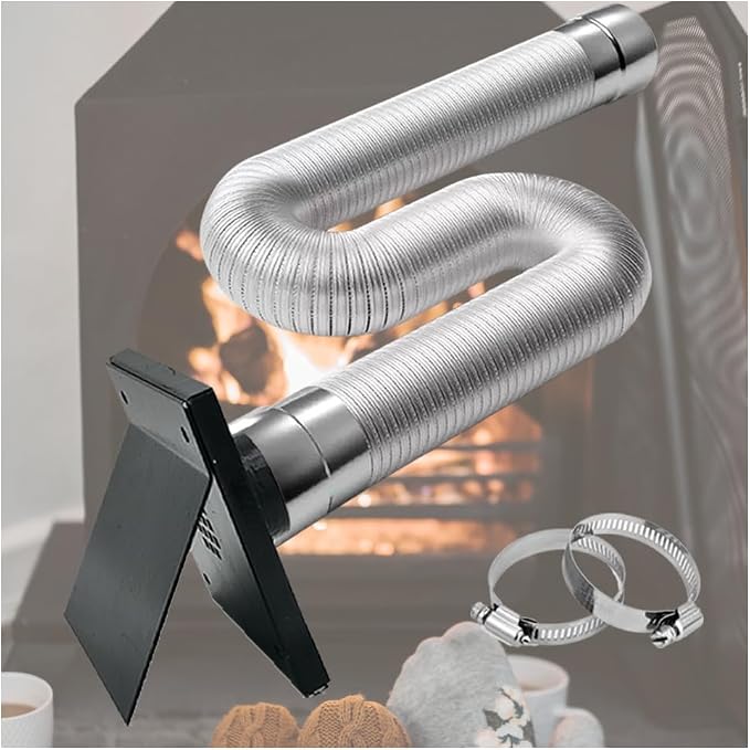 2 in Pellet Stove Vent Pipe Kit, Outside Fresh Air Intake Pipe Vent Kit by SARANICE