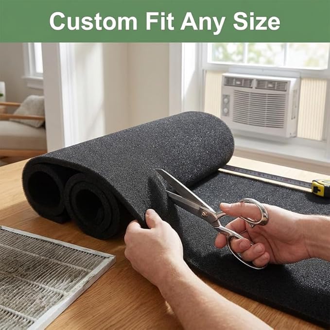 Air Filter Foam Sheet Material Replacement, Universal Filter Foam - Image 3