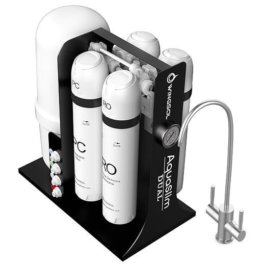 WINGSOL Dual Mode Integrated Reverse Osmosis Water Filter, NSF/ANSI 42&53&58 by WINGSOL