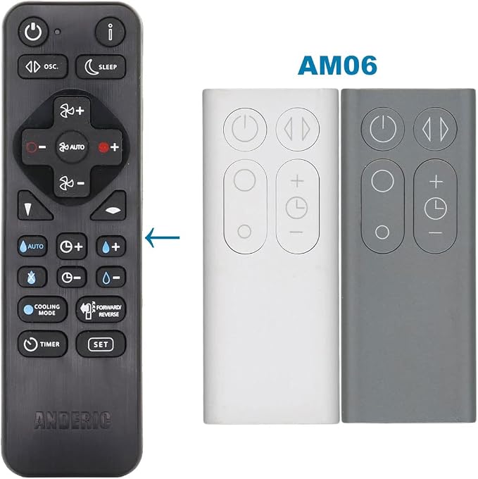Universal Remote for Dyson Cool AM06 Desk Table Fan - Image 3