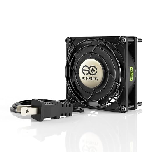 AC Infinity AXIAL 8025, Muffin Fan, 120V AC 80mm x 25mm High Speed, UL-Certified by ACInfinity