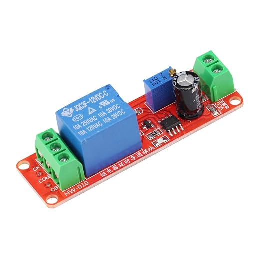 3 PCS NE555 DC 12V 0-10 Seconds Adjustable Delay Timer Relay Switch Module - Image 5