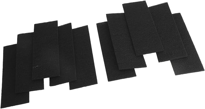 10Pcs Ceiling Fan Blade Filters, Self Adhesive Coconut Carbon Air Purifier Pads - Image 5