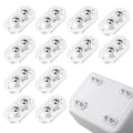 12 Pcs Self Adhesive Caster Wheels Stainless Steel 360° Swivel Low-Profile by YSKmanhuo