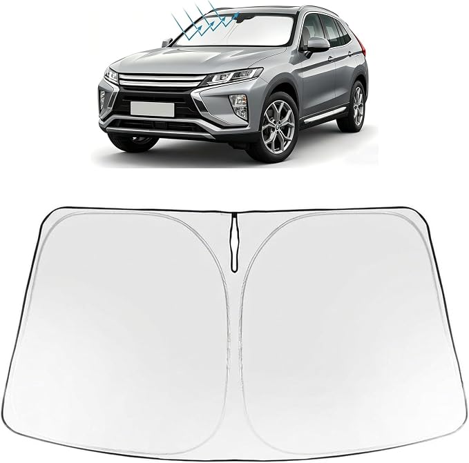 Proadsy Windshield Sun Shade Custom Fit Mitsubishi Eclipse Cross 2018-2026 by Proadsy