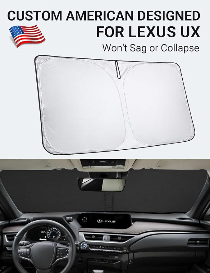 Proadsy for Lexus UX 2019-2024 2025 2026 Windshield Sun Shade 4-Layer Foldable - Image 2