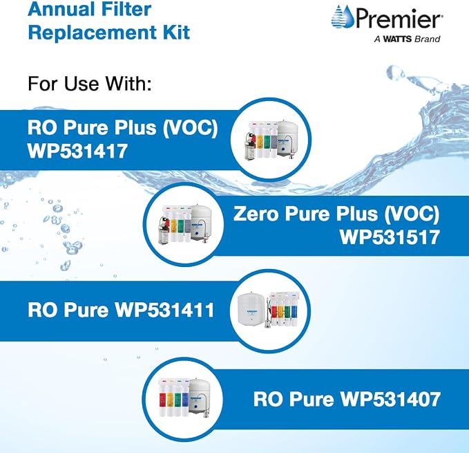 Watts Premier Annual RO Pure Plus 5-Pack Filtration Kit - Image 5