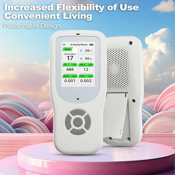 Air Quality Monitor Indoor, Handheld Air Quality Detector - Image 3
