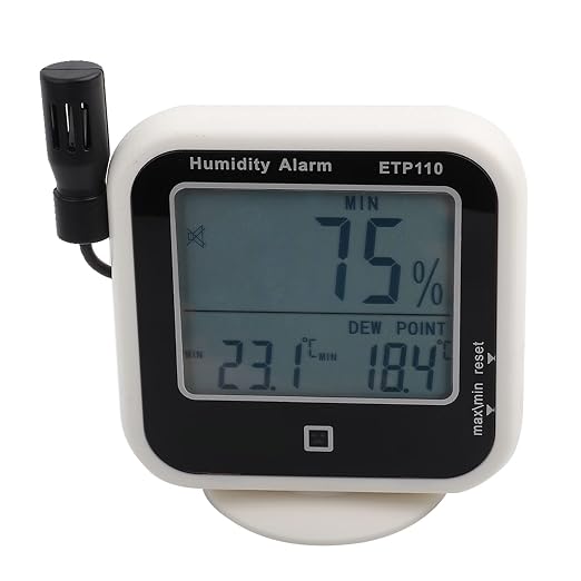 ETP110 Digital Hygrometer, Temperature Humidity Dew Point Meter, Portable - Image 8