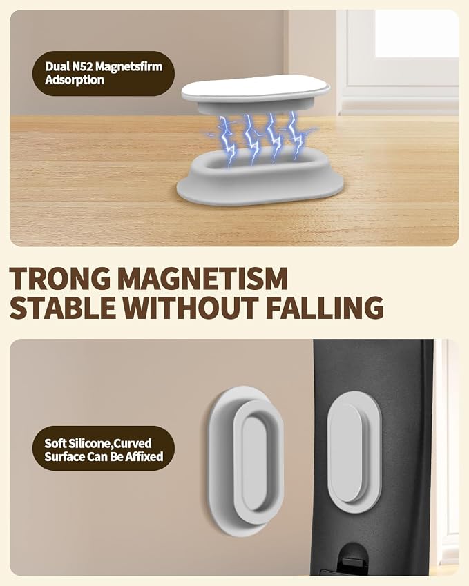 4 Pack Strong Magnetic Remote Control Holder, Self-Adhesive Silicone Remote - Image 5