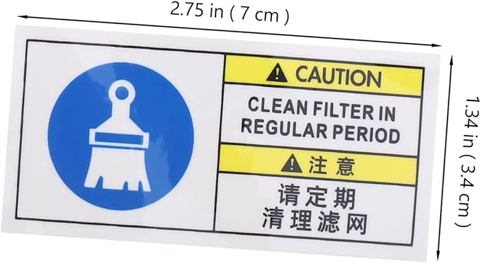 Cabilock Emergency Disconnect Sticker Sanitation Stickers Warning Sign Filter - Image 2