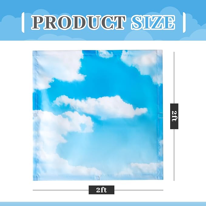 VIHOSE 4 Pcs 2 x 2 Feet Fluorescent Light Covers - Image 2