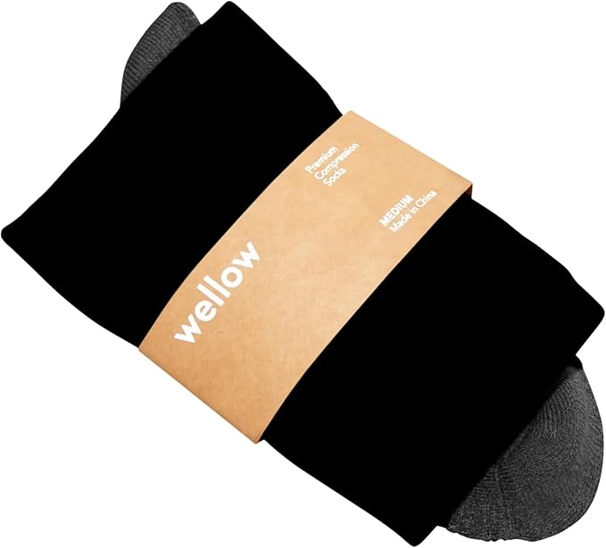 Wellow Wide Calf Compression Socks by WellowCompressionSocks