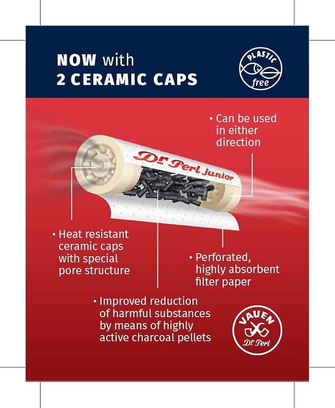 Vauen Dr. Perl Junior 6mm Activated Charcoal Filters - Image 8