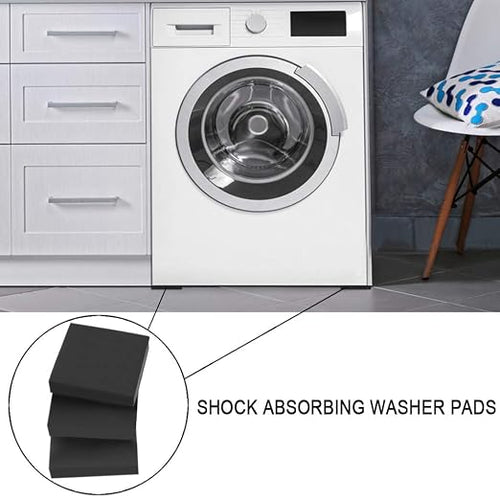 10 Pack Anti-Vibration Washer Mat, Shock Absorbing Washer Pads, Non-Skid - Image 2