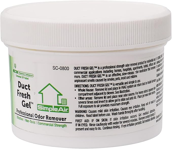 Duct Fresh Gel - HVAC Air Freshener, Deodorizer Non Toxic - Image 7