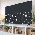 Moon Stars Starry Sky Indoor TV Cover, Elastic TV Screen Protector Cartoon by Unknown