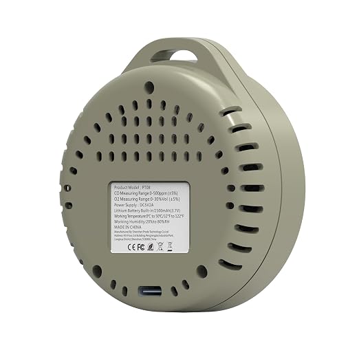 6-in-1 Portable Oxygen Monitor, Environmental O2 Monitor - Image 4