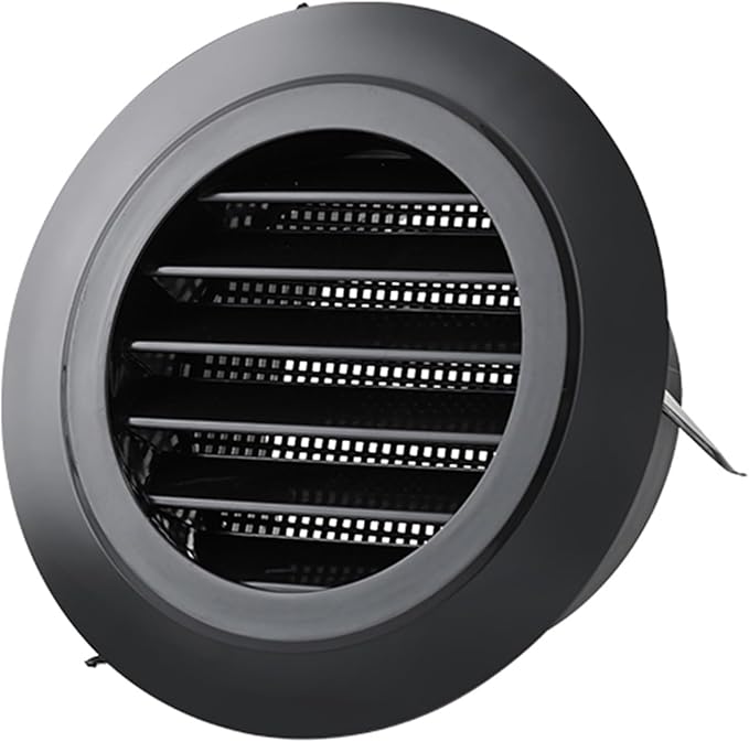 High-Efficiency Fresh Air System Accessories, 75mm Round Black and White ABS by Unknown
