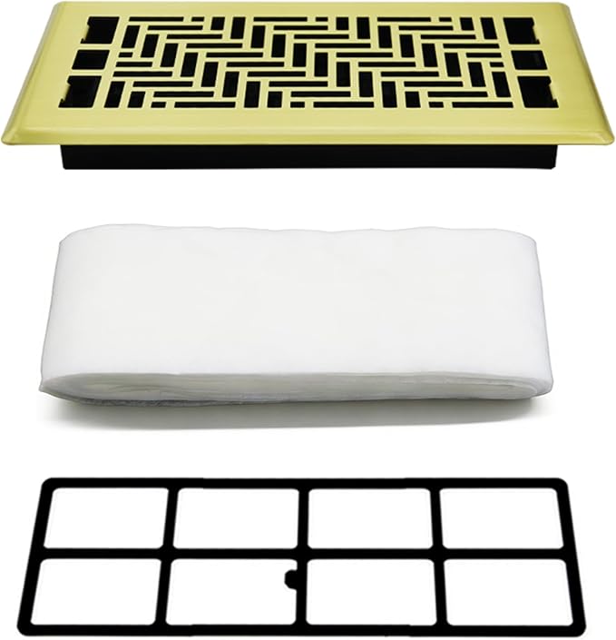 4x10 Inch Heavy Duty Walkable Steel Floor Register by JATOHOME