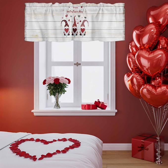 Happy Valentine's Valance Curtains - Image 3