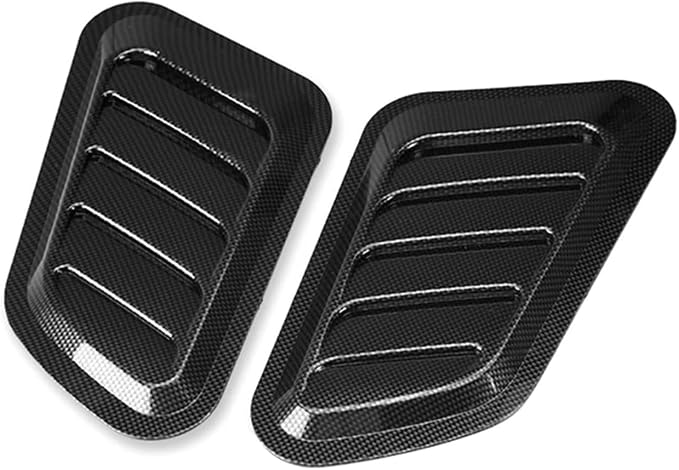 2Pcs ABS Car Air Flow Intake Hood Scoop Vent Bonnet Cover Universal DIY by Unknown