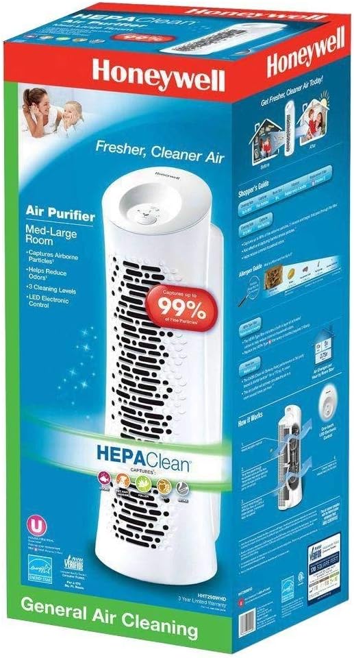Honeywell HHT290WHD Hepa Clean Tower Air Purifier - Image 2