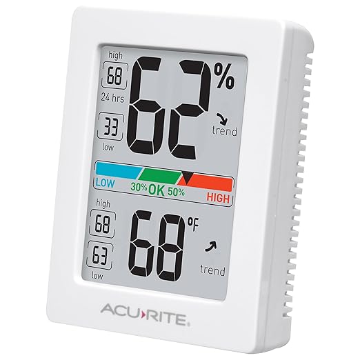 AcuRite Humidity Meter Hygrometer and Indoor Thermometer, Hygrometer - Image 2