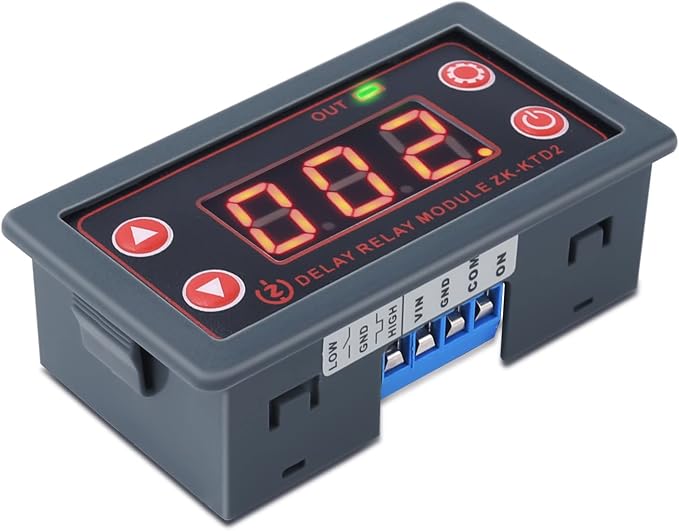 Timer Relay, Icstation Delay Relay DC 5V-30V Time Delay Switch 12V 24V 10A by Icstation-IS